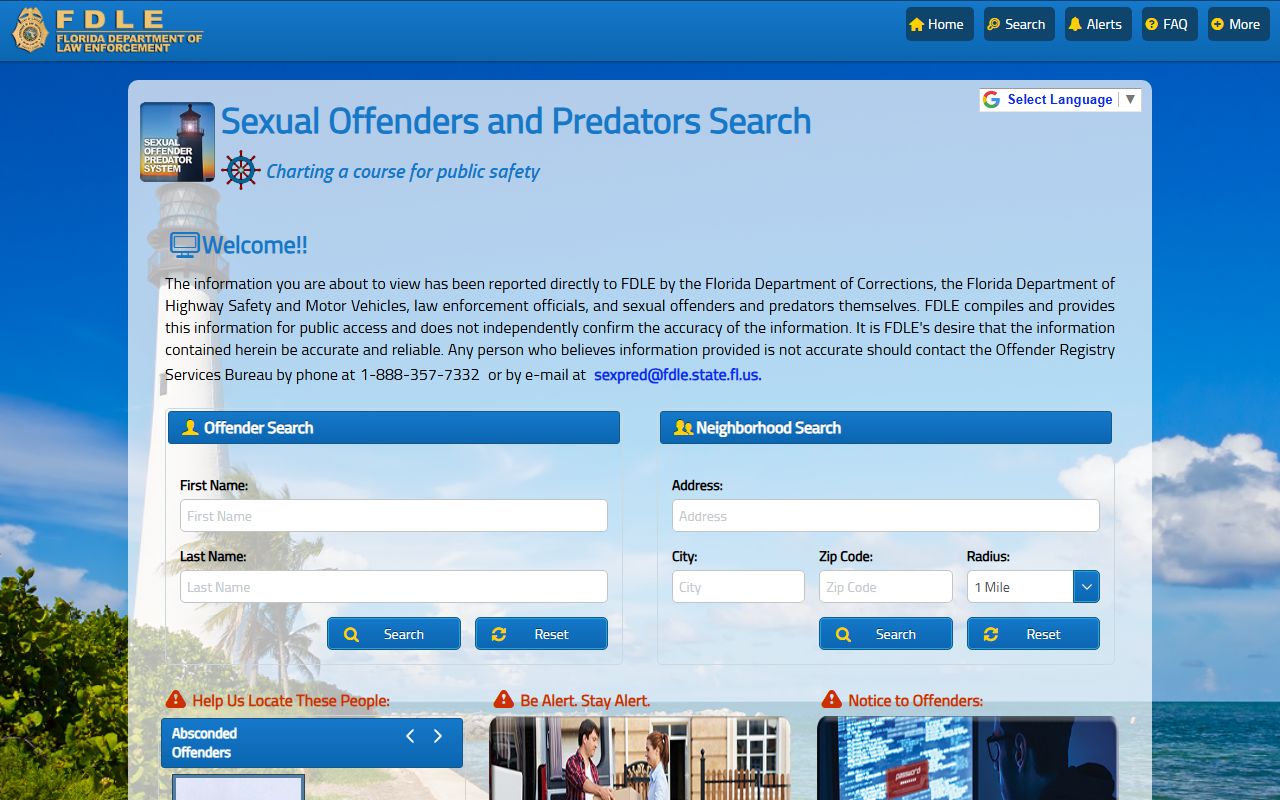St. Lucie County warrant records - FDLE sexual offender and predator registry search